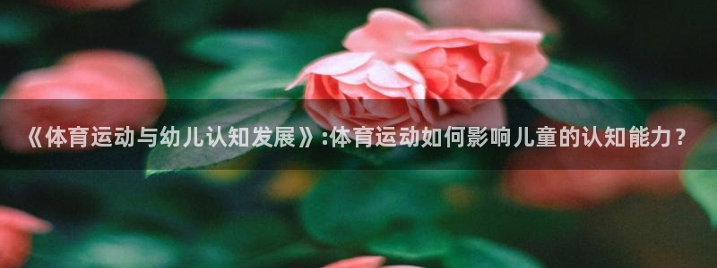 尊龙官网下载平台注册要钱吗：《体育运动与幼儿认知发展