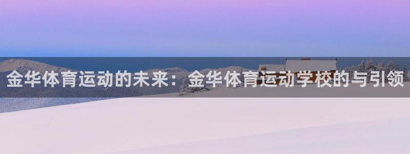 尊龙官网下载平台注册要钱吗安全吗：金华体育运动的未来