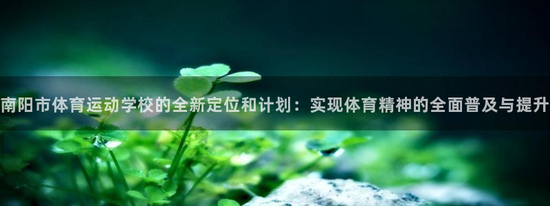 尊龙官方正版app科技：南阳市体育运动学校的全新定位和计划：