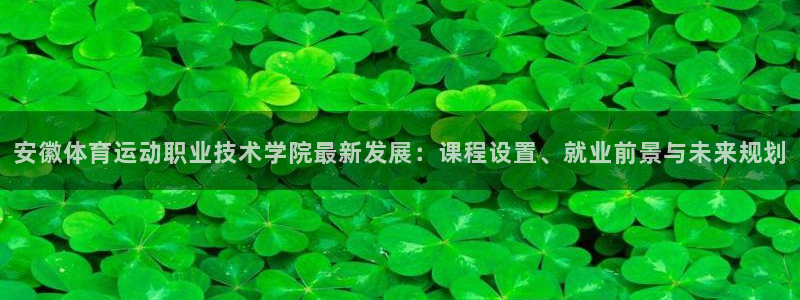 尊龙官网下载平台注册：安徽体育运动职业技术学院最新发展：课程