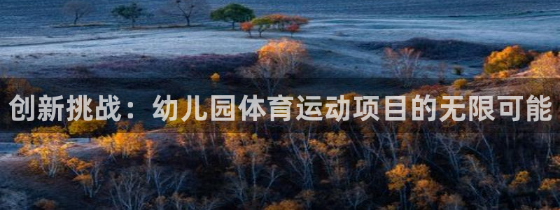 尊龙官方正版app官方：创新挑战：幼儿园体育运动项目的无限可