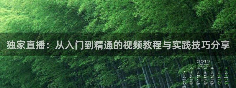 山猫体育免费直播：独家直播：从入门到精通的视频教程与实践技巧分享